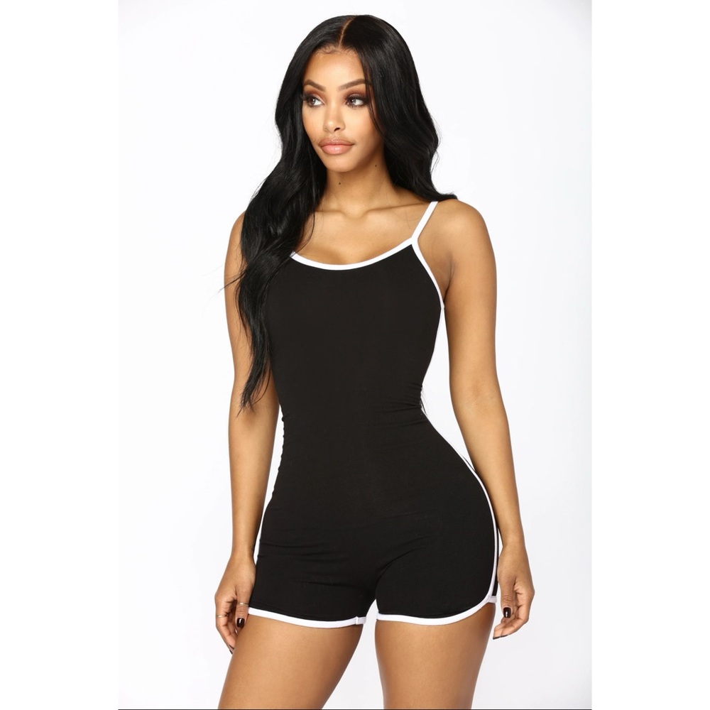 Fashion Nova Go the Extra Mile Active Romper